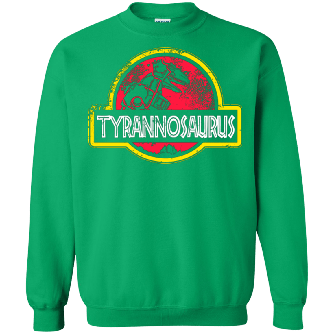 Sweatshirts Irish Green / Small Jurassic Power Red Crewneck Sweatshirt