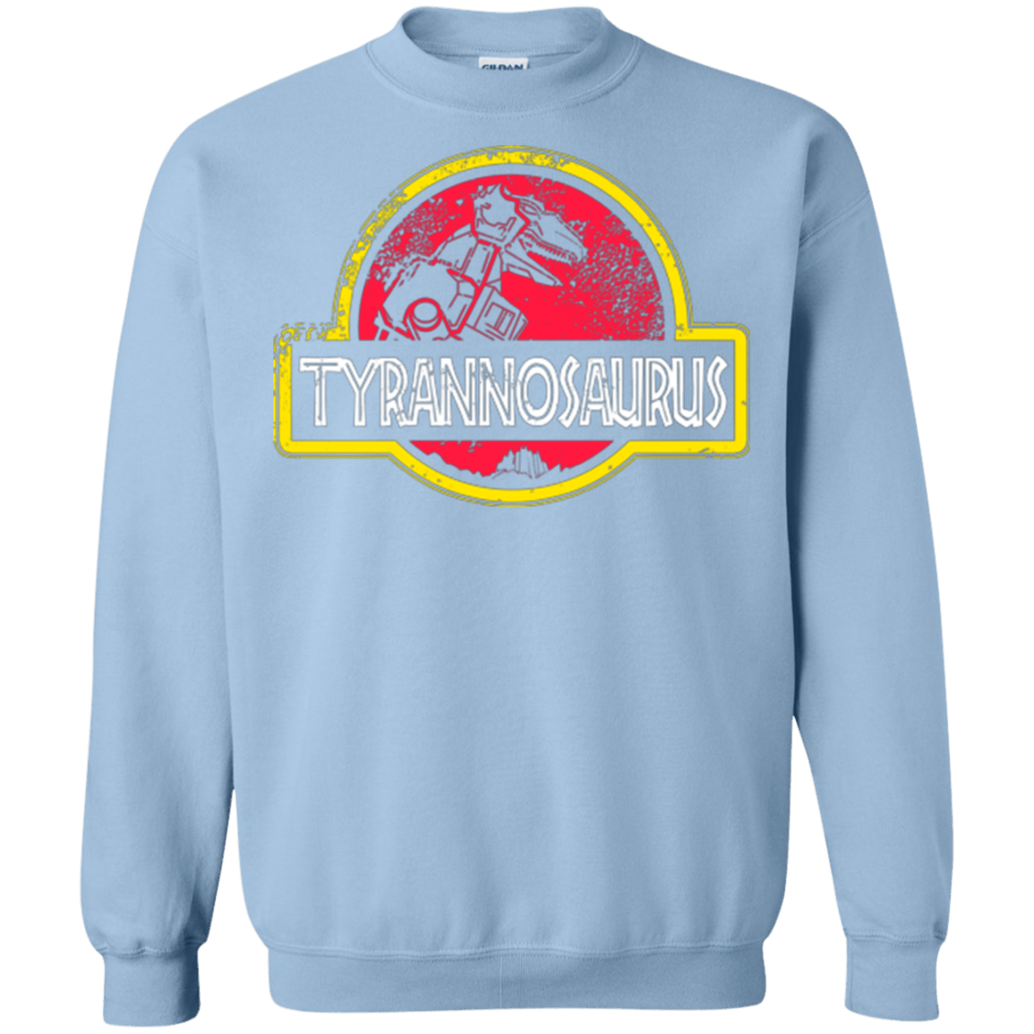 Sweatshirts Light Blue / Small Jurassic Power Red Crewneck Sweatshirt