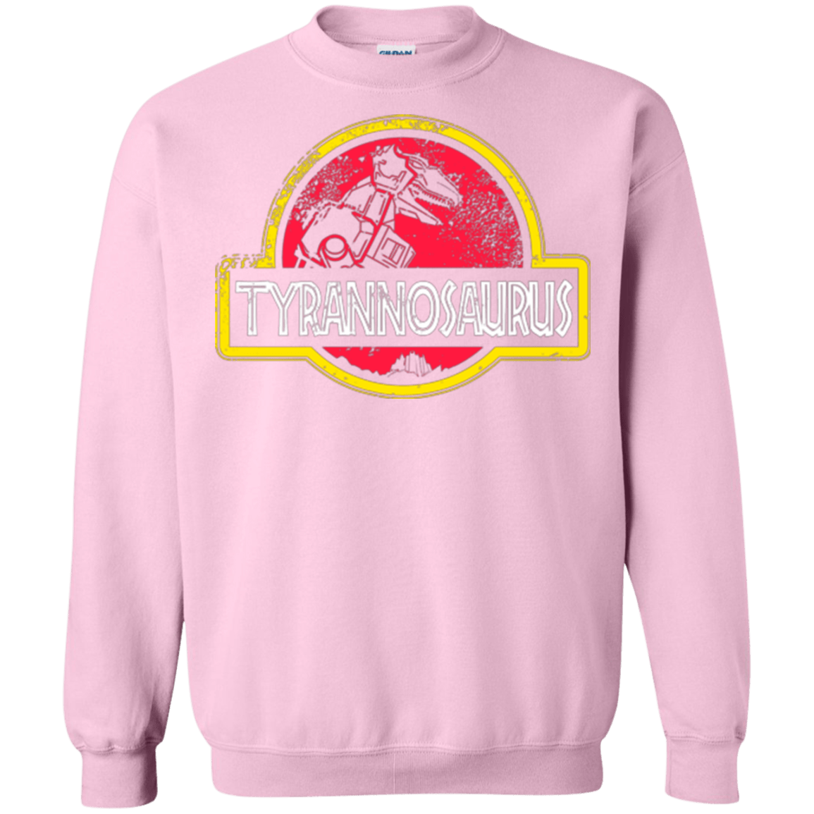 Sweatshirts Light Pink / Small Jurassic Power Red Crewneck Sweatshirt