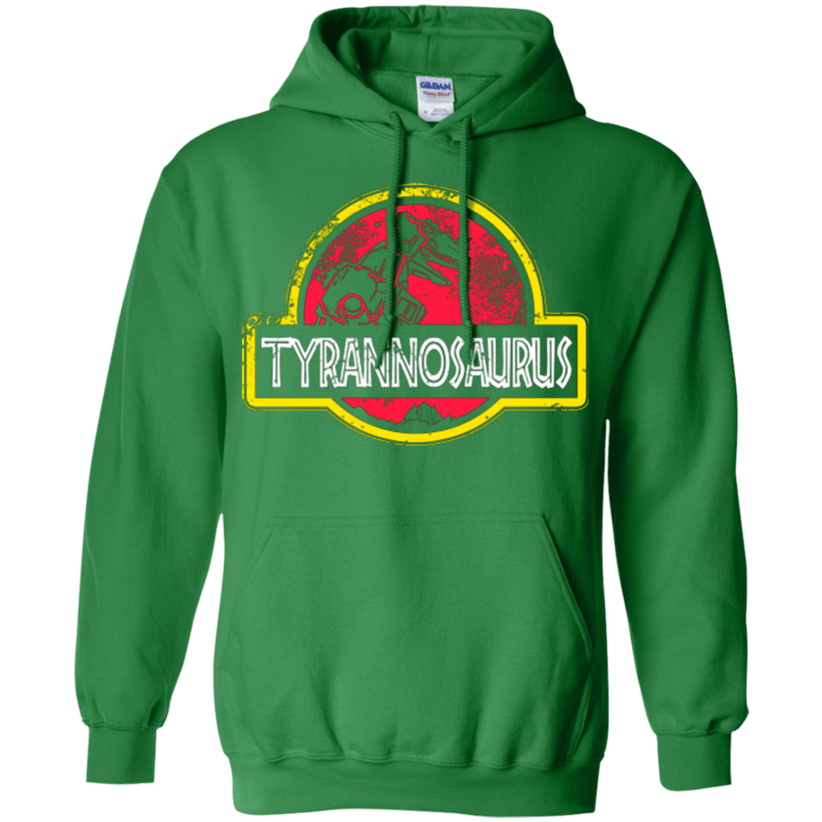 Sweatshirts Irish Green / Small Jurassic Power Red Pullover Hoodie