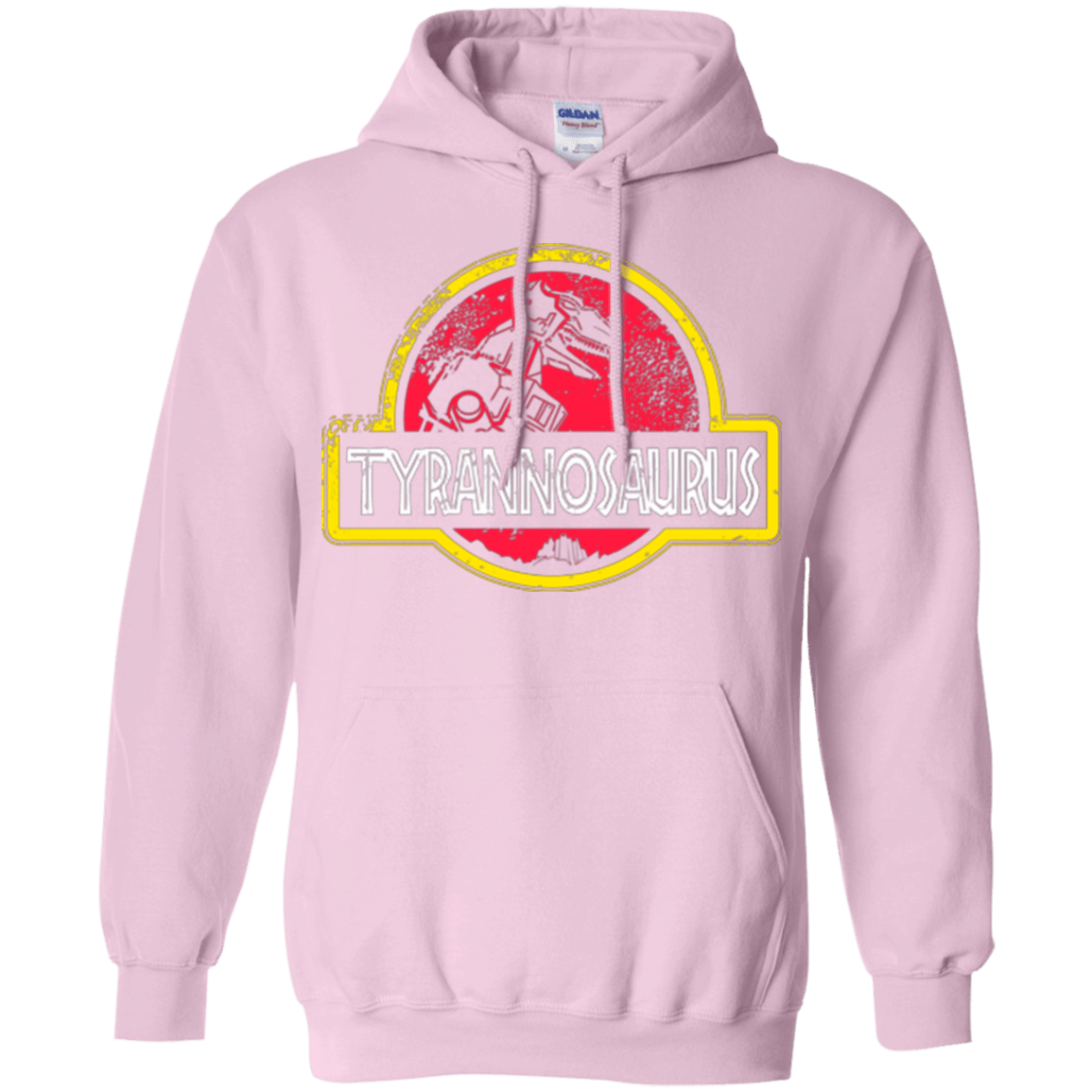 Sweatshirts Light Pink / Small Jurassic Power Red Pullover Hoodie