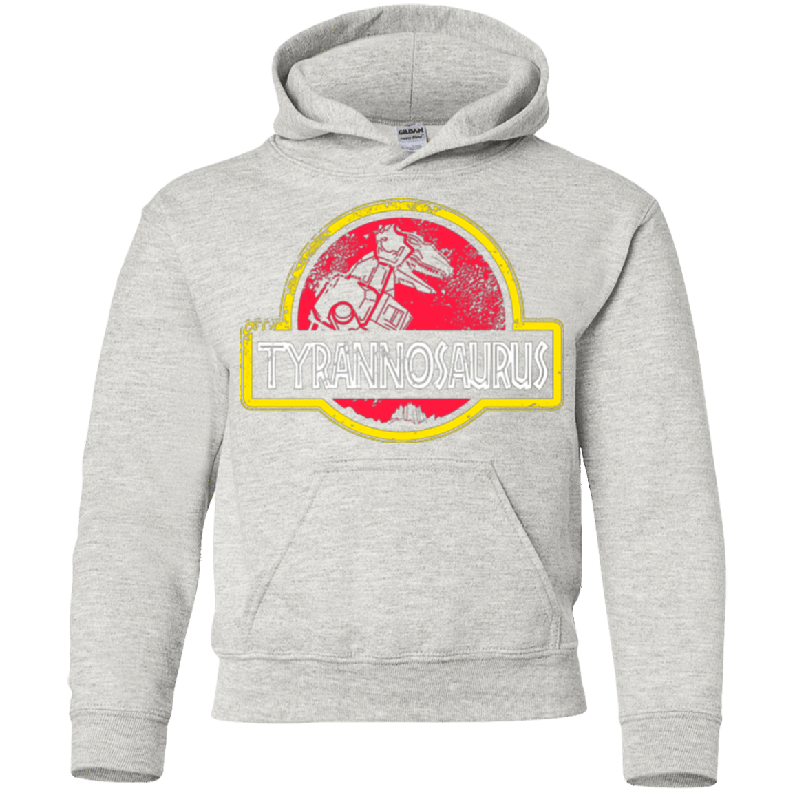 Sweatshirts Ash / YS Jurassic Power Red Youth Hoodie