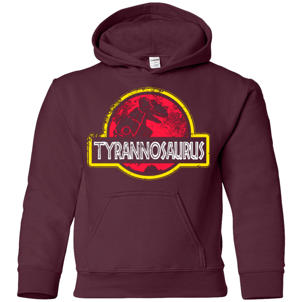 Sweatshirts Maroon / YS Jurassic Power Red Youth Hoodie