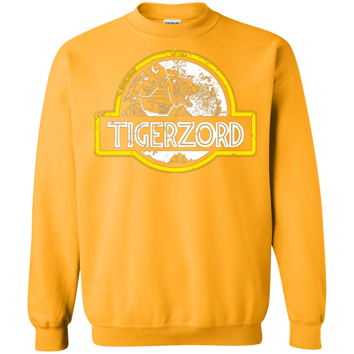 Sweatshirts Gold / Small Jurassic Power White Crewneck Sweatshirt