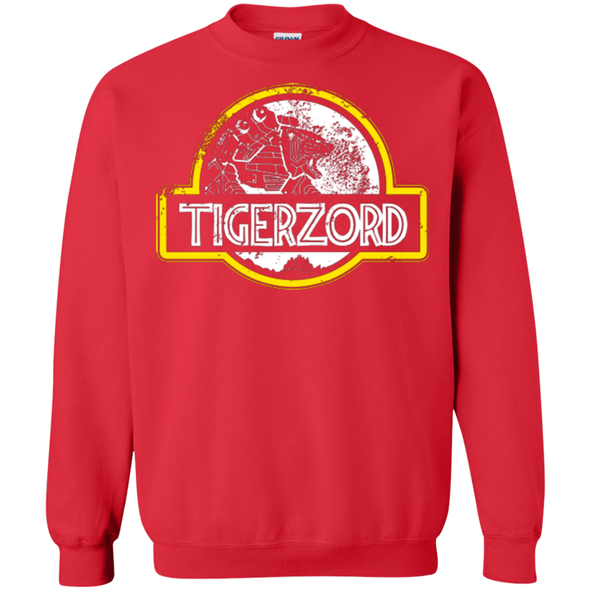 Sweatshirts Red / Small Jurassic Power White Crewneck Sweatshirt