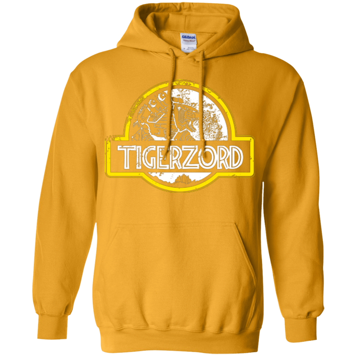 Sweatshirts Gold / Small Jurassic Power White Pullover Hoodie