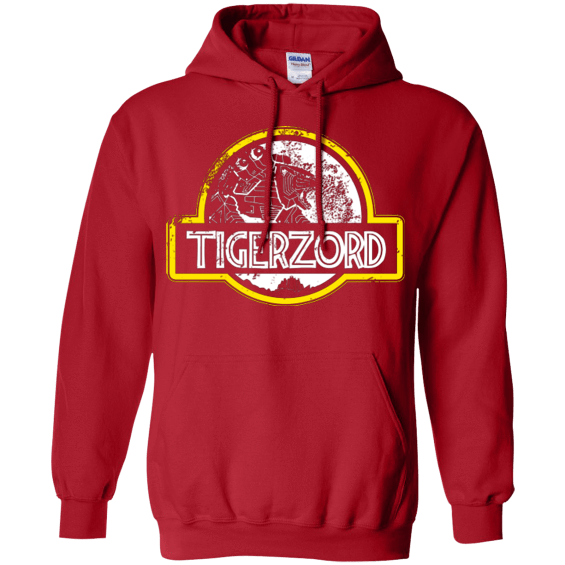 Sweatshirts Red / Small Jurassic Power White Pullover Hoodie