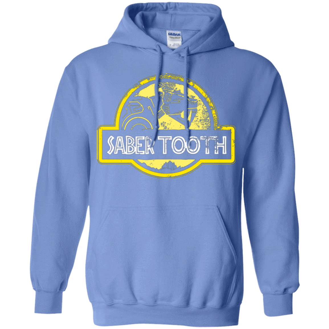 Sweatshirts Carolina Blue / Small Jurassic Power Yellow Pullover Hoodie
