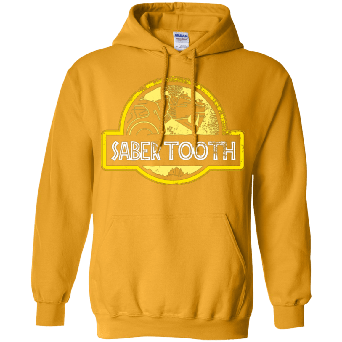 Sweatshirts Gold / Small Jurassic Power Yellow Pullover Hoodie
