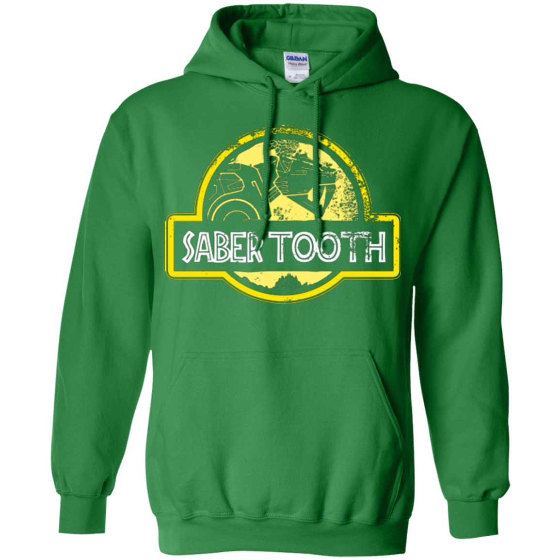 Sweatshirts Irish Green / Small Jurassic Power Yellow Pullover Hoodie