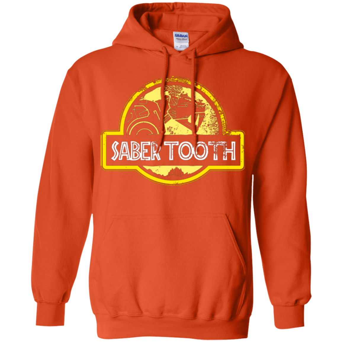 Sweatshirts Orange / Small Jurassic Power Yellow Pullover Hoodie