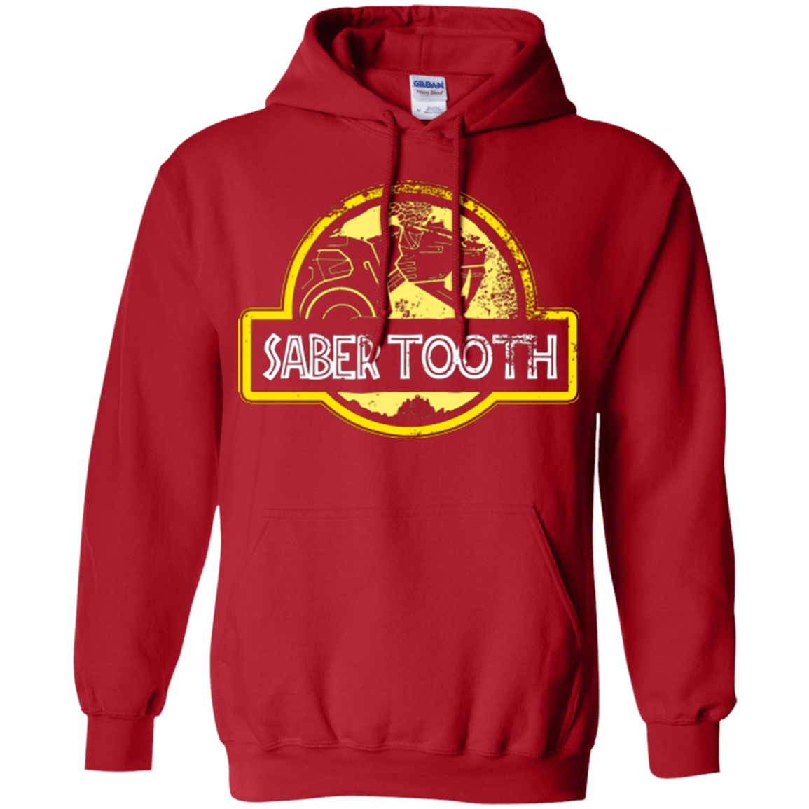 Sweatshirts Red / Small Jurassic Power Yellow Pullover Hoodie