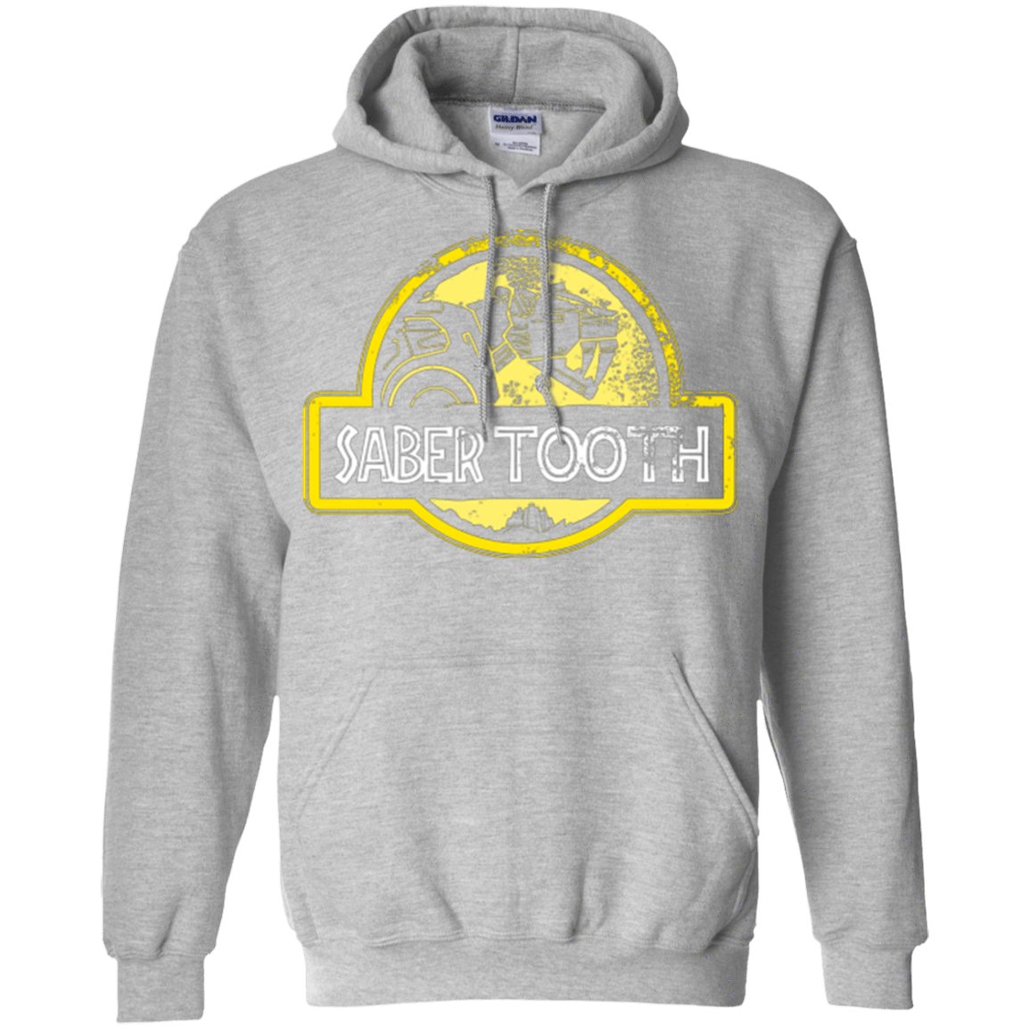 Sweatshirts Sport Grey / Small Jurassic Power Yellow Pullover Hoodie