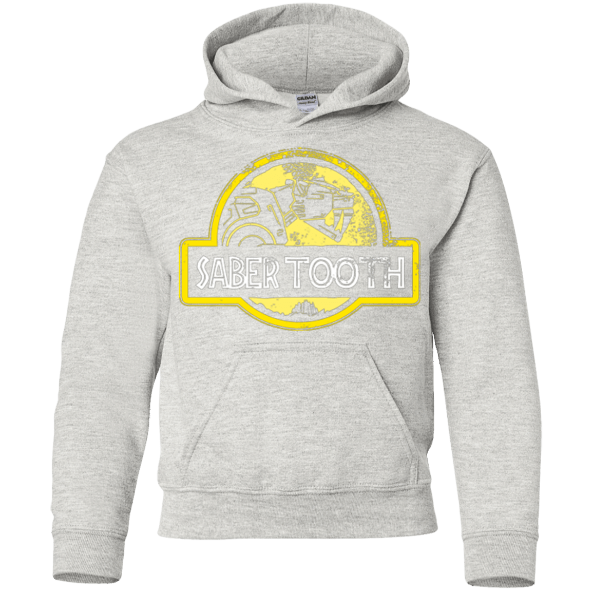 Sweatshirts Ash / YS Jurassic Power Yellow Youth Hoodie