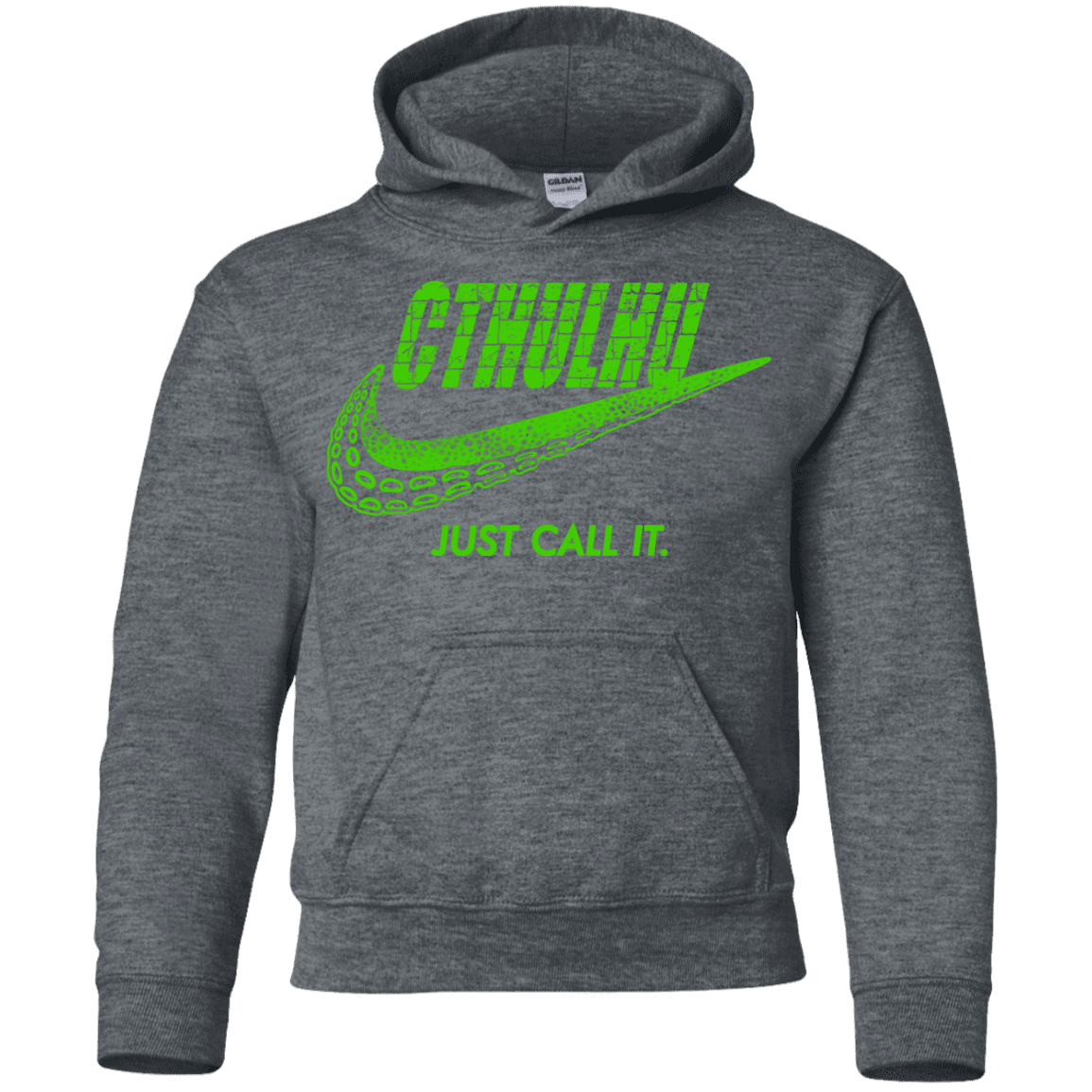 Sweatshirts Dark Heather / YS Just Call It Youth Hoodie