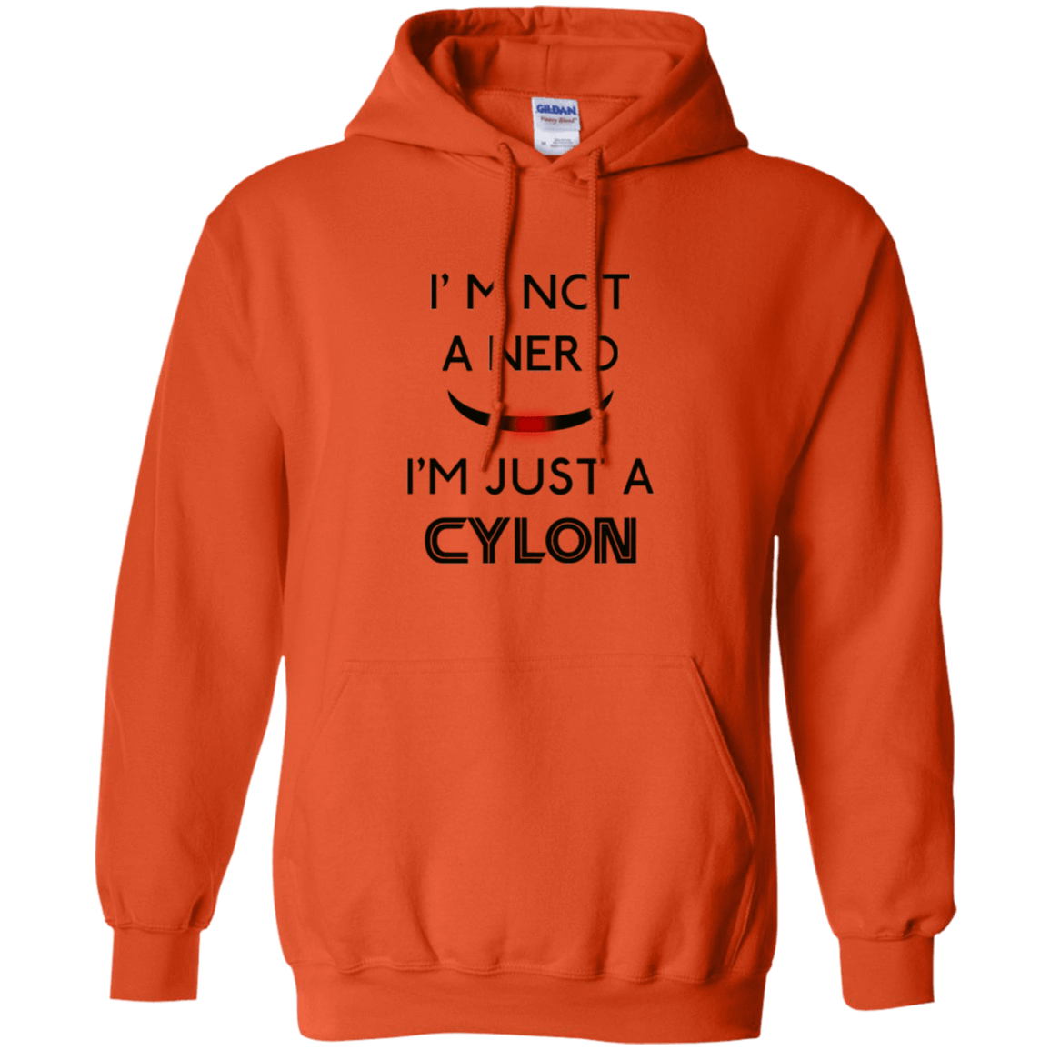 Sweatshirts Orange / Small Just cylon Pullover Hoodie