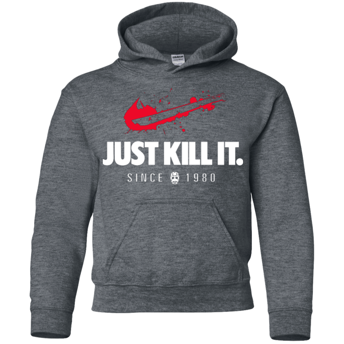 Sweatshirts Dark Heather / YS Just Kill It Youth Hoodie