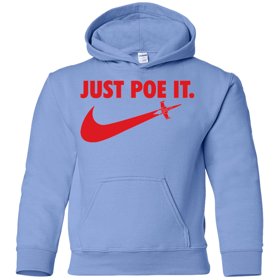 Sweatshirts Carolina Blue / YS Just Poe It Youth Hoodie