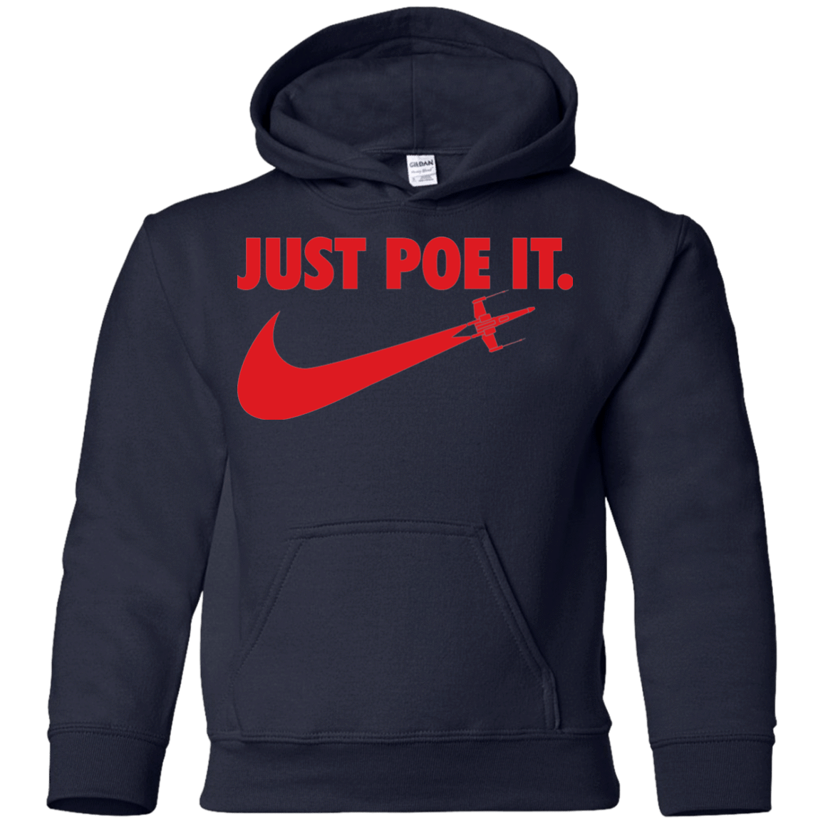 Sweatshirts Navy / YS Just Poe It Youth Hoodie