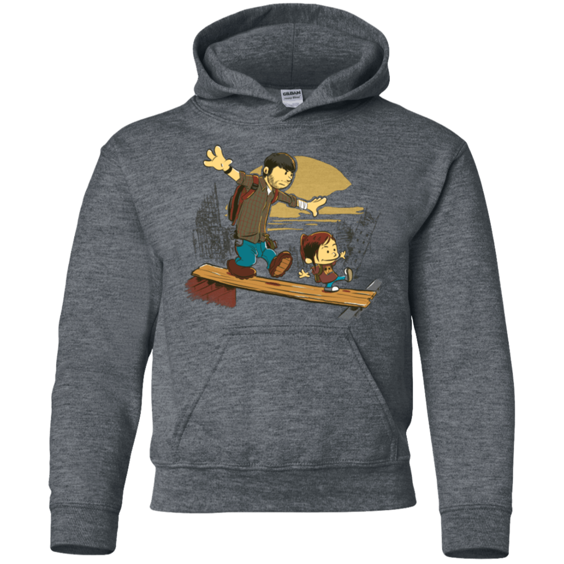 Sweatshirts Dark Heather / YS Just the 2 of Us Youth Hoodie