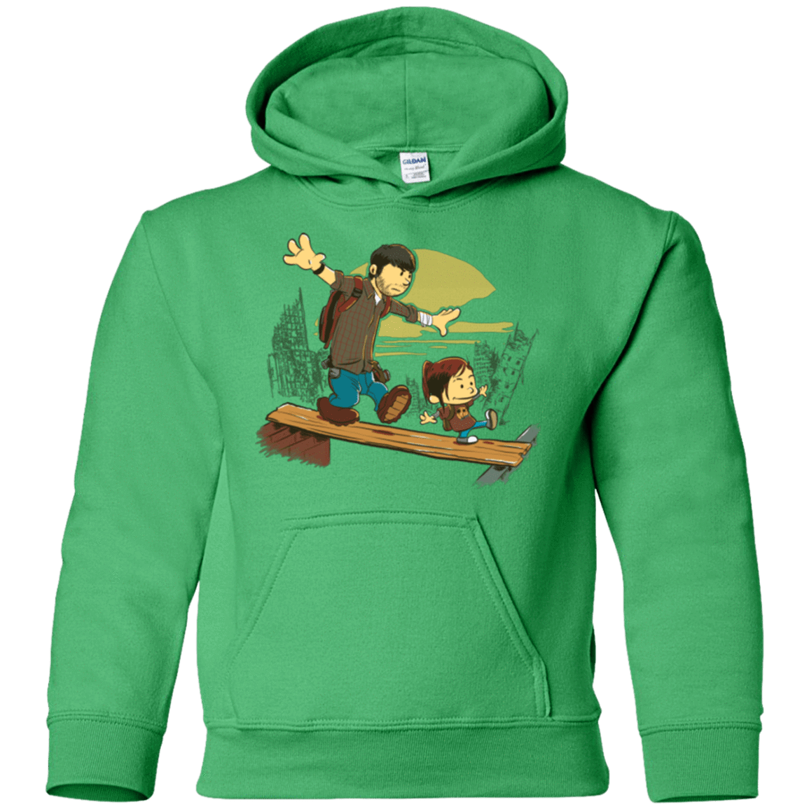 Sweatshirts Irish Green / YS Just the 2 of Us Youth Hoodie