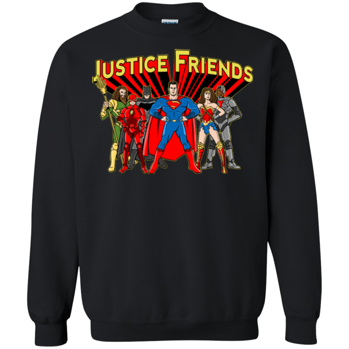 Sweatshirts Black / Small Justice Friends Crewneck Sweatshirt