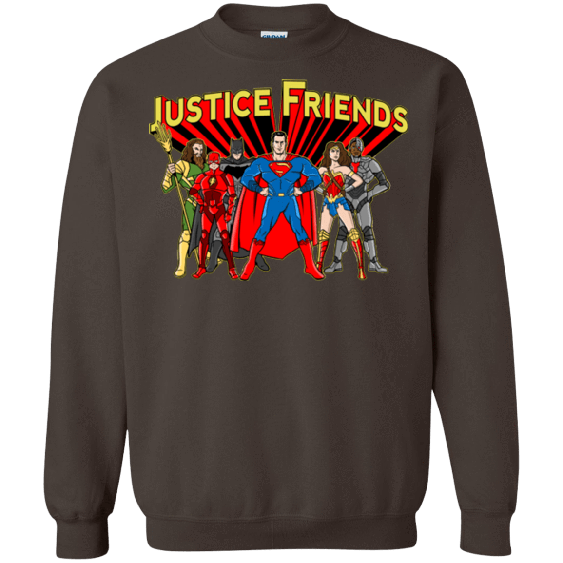 Sweatshirts Dark Chocolate / Small Justice Friends Crewneck Sweatshirt