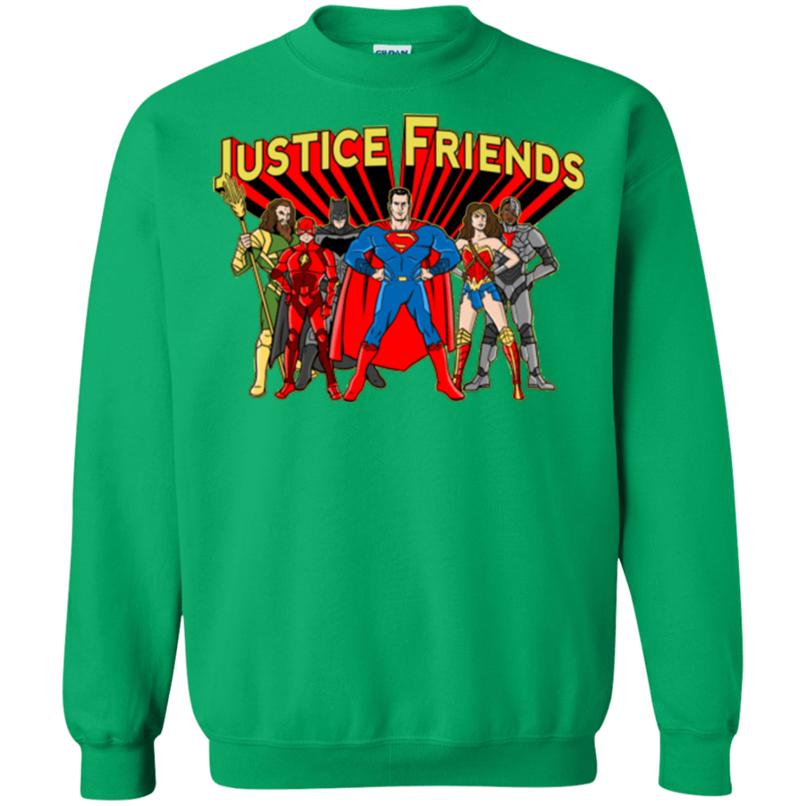 Sweatshirts Irish Green / Small Justice Friends Crewneck Sweatshirt