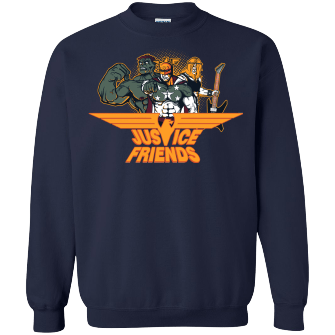 Sweatshirts Navy / S Justice Friends Crewneck Sweatshirt
