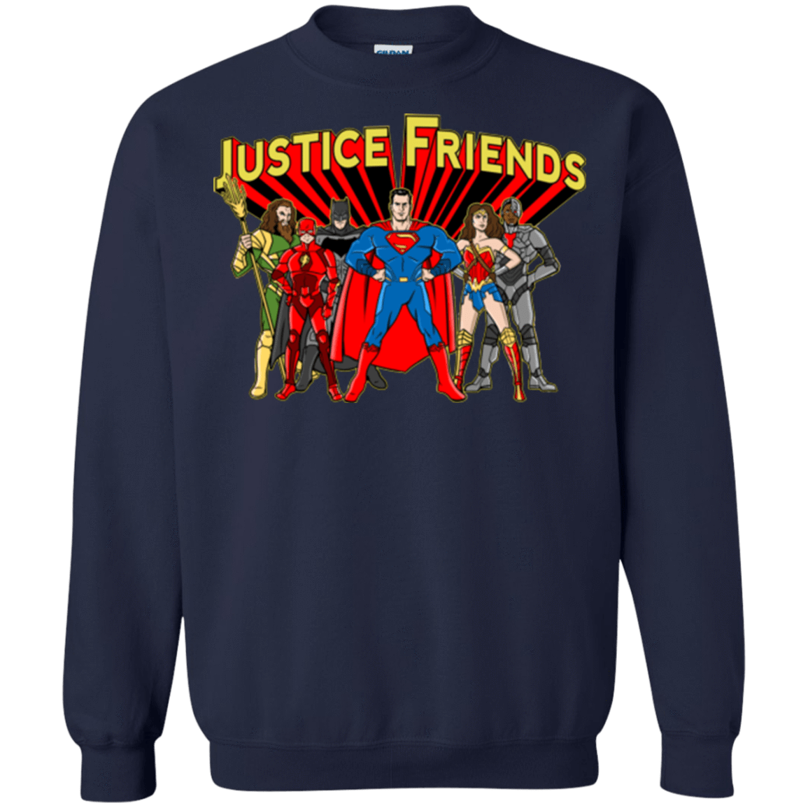 Sweatshirts Navy / Small Justice Friends Crewneck Sweatshirt