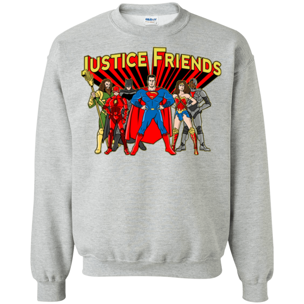 Sweatshirts Sport Grey / Small Justice Friends Crewneck Sweatshirt