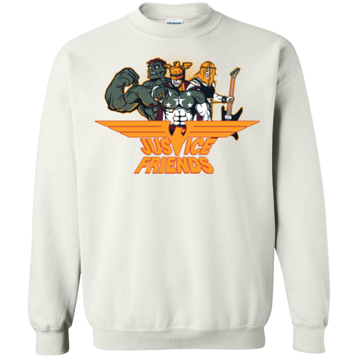 Sweatshirts White / S Justice Friends Crewneck Sweatshirt