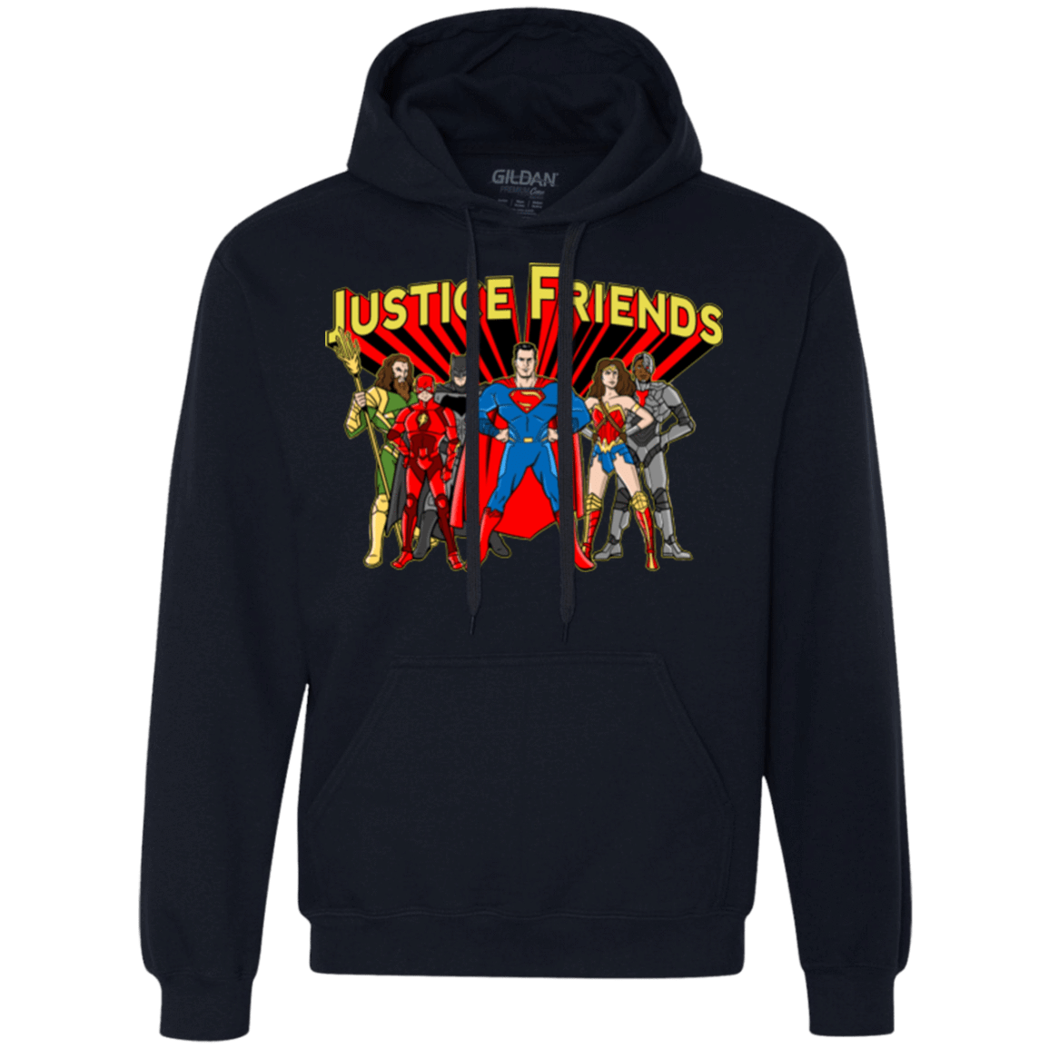 Sweatshirts Navy / Small Justice Friends Premium Fleece Hoodie