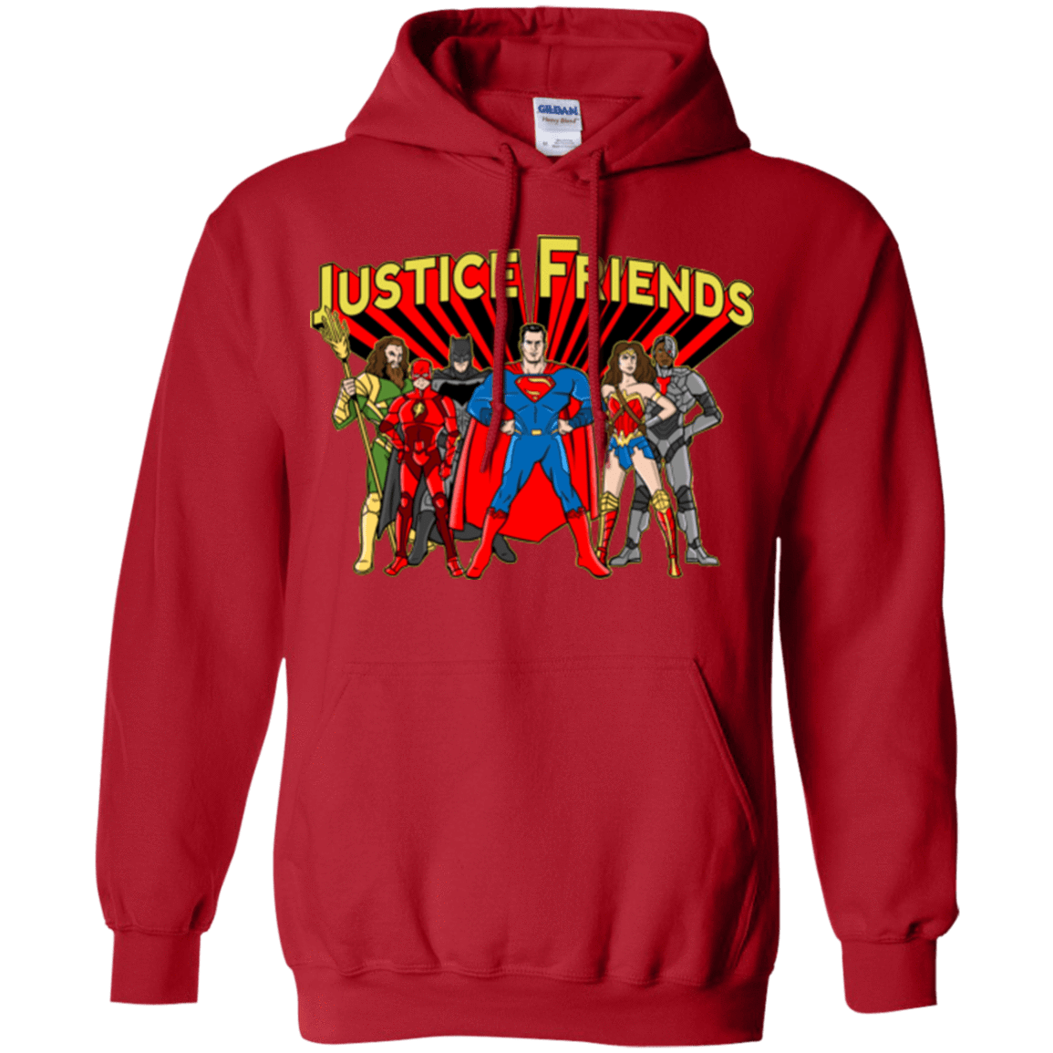 Sweatshirts Red / Small Justice Friends Pullover Hoodie