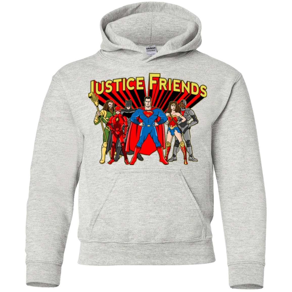 Sweatshirts Ash / YS Justice Friends Youth Hoodie