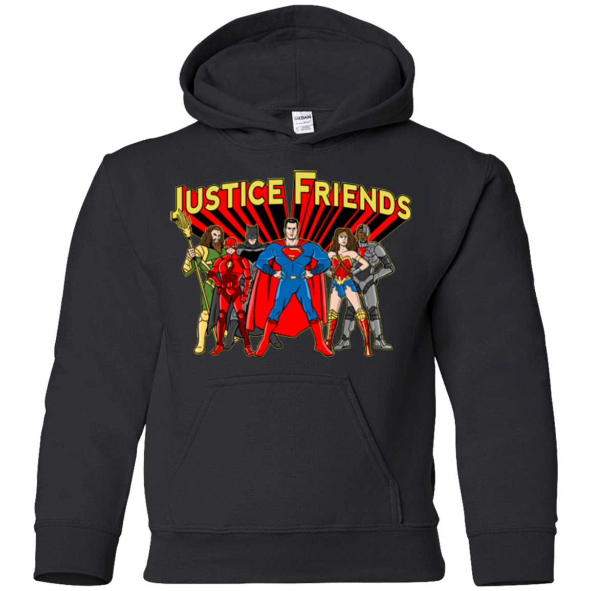 Sweatshirts Black / YS Justice Friends Youth Hoodie