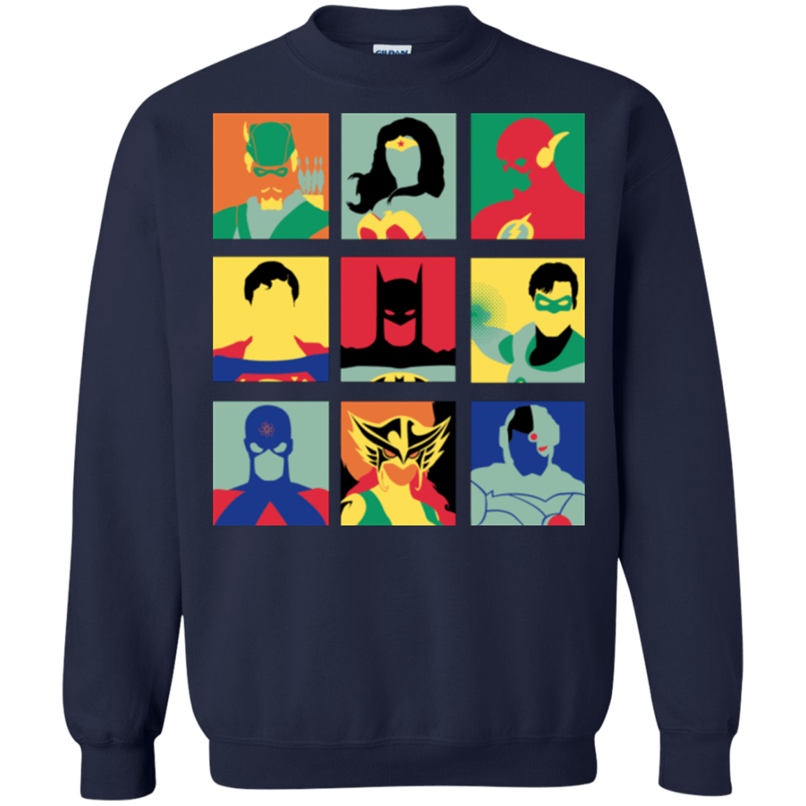 Sweatshirts Navy / Small Justice Pop Crewneck Sweatshirt