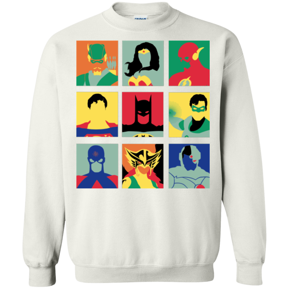 Sweatshirts White / Small Justice Pop Crewneck Sweatshirt