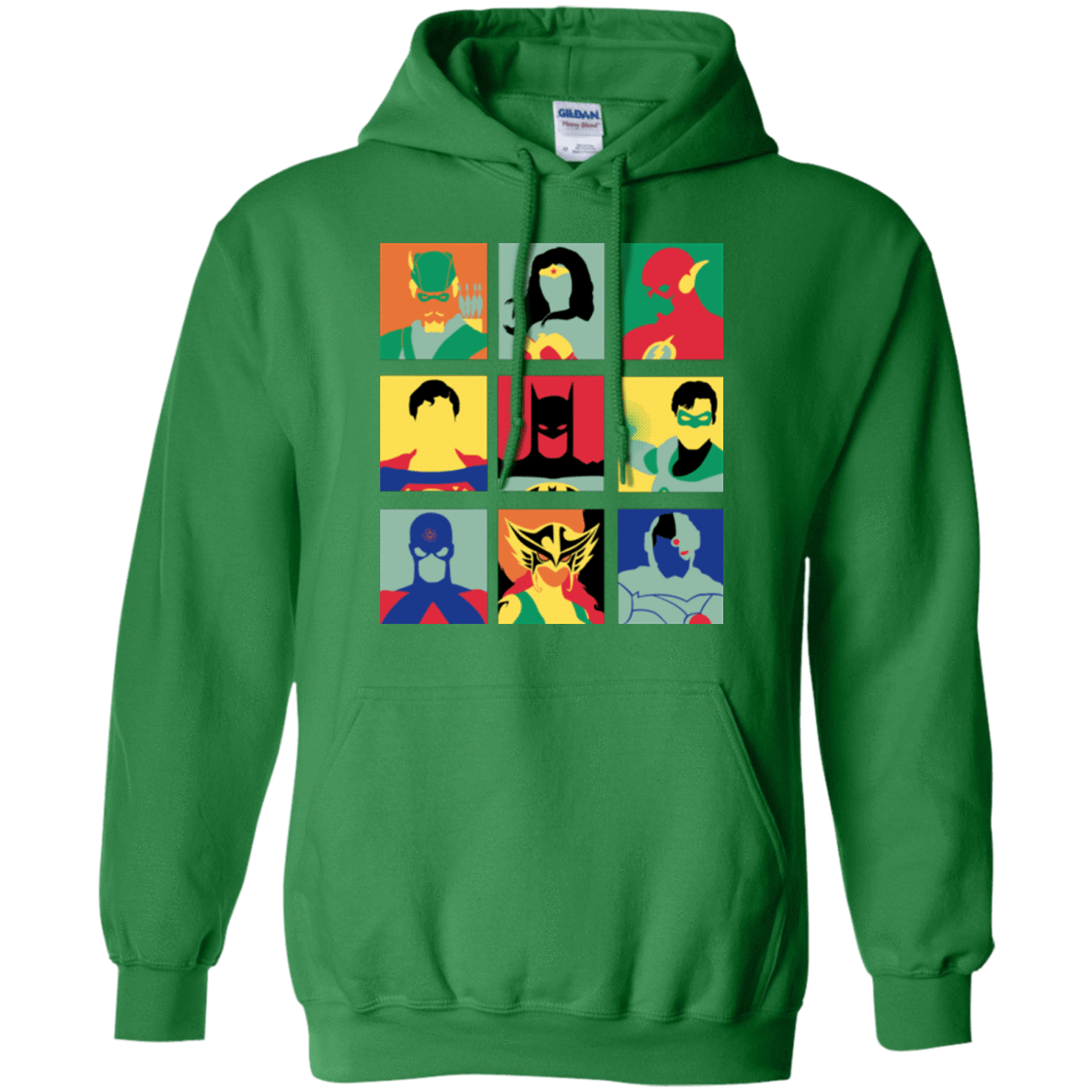 Sweatshirts Irish Green / Small Justice Pop Pullover Hoodie