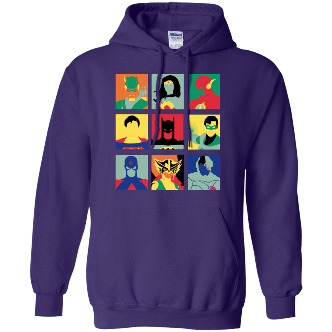 Sweatshirts Purple / Small Justice Pop Pullover Hoodie