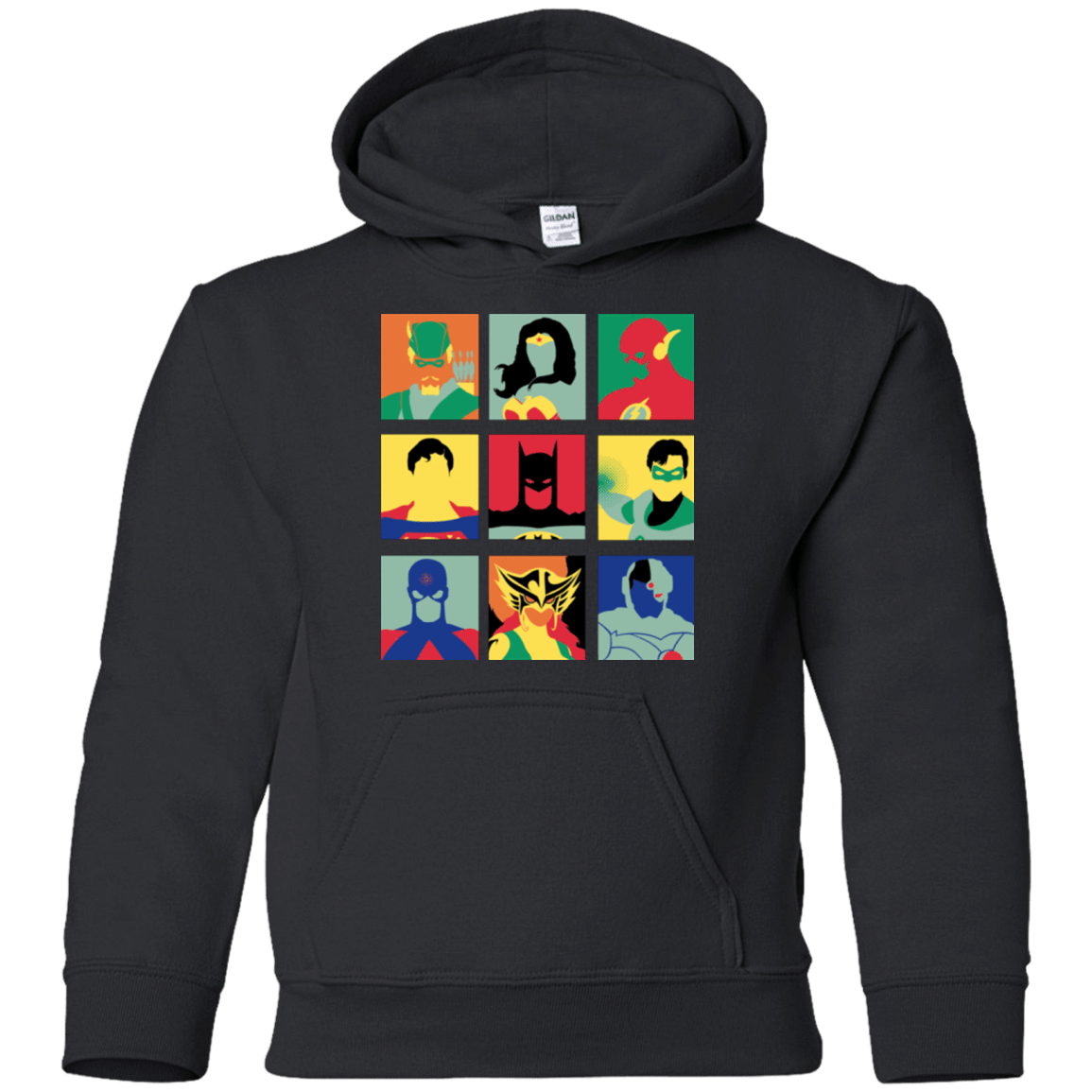 Sweatshirts Black / YS Justice Pop Youth Hoodie