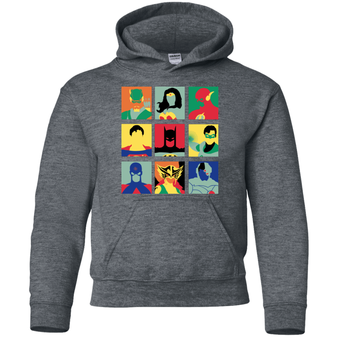 Sweatshirts Dark Heather / YS Justice Pop Youth Hoodie