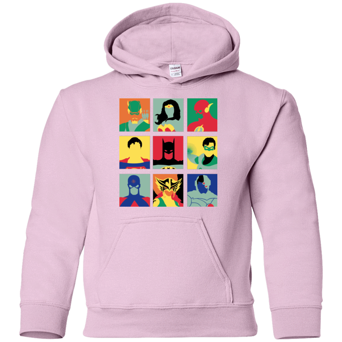 Sweatshirts Light Pink / YS Justice Pop Youth Hoodie