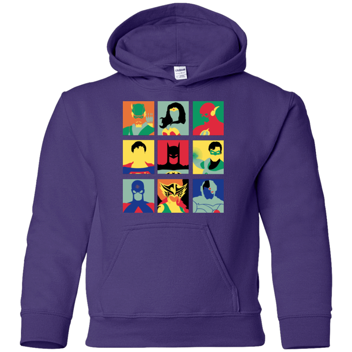 Sweatshirts Purple / YS Justice Pop Youth Hoodie