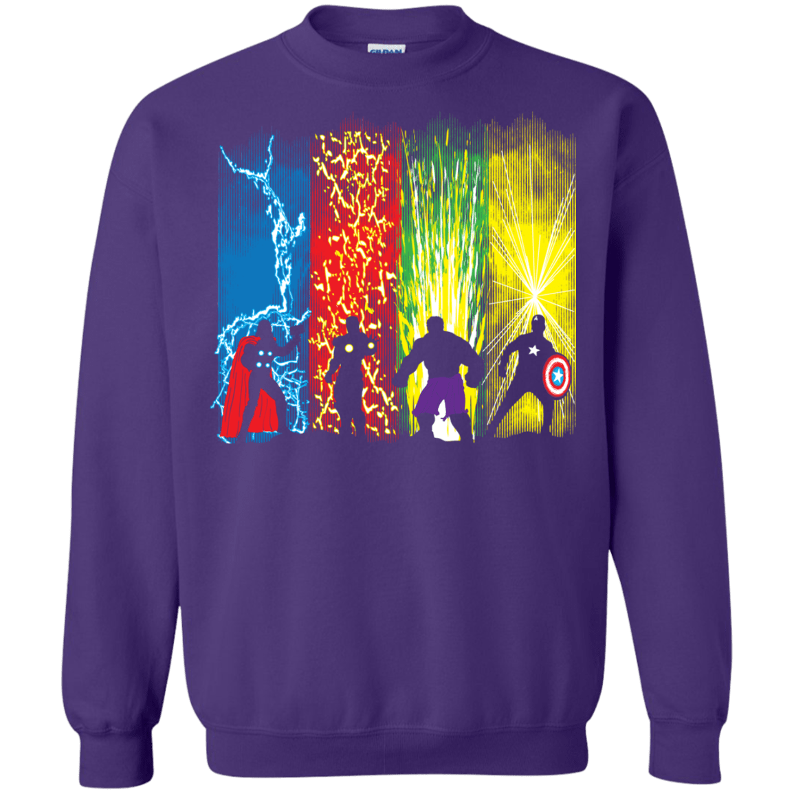 Sweatshirts Purple / S Justice Prevails Crewneck Sweatshirt