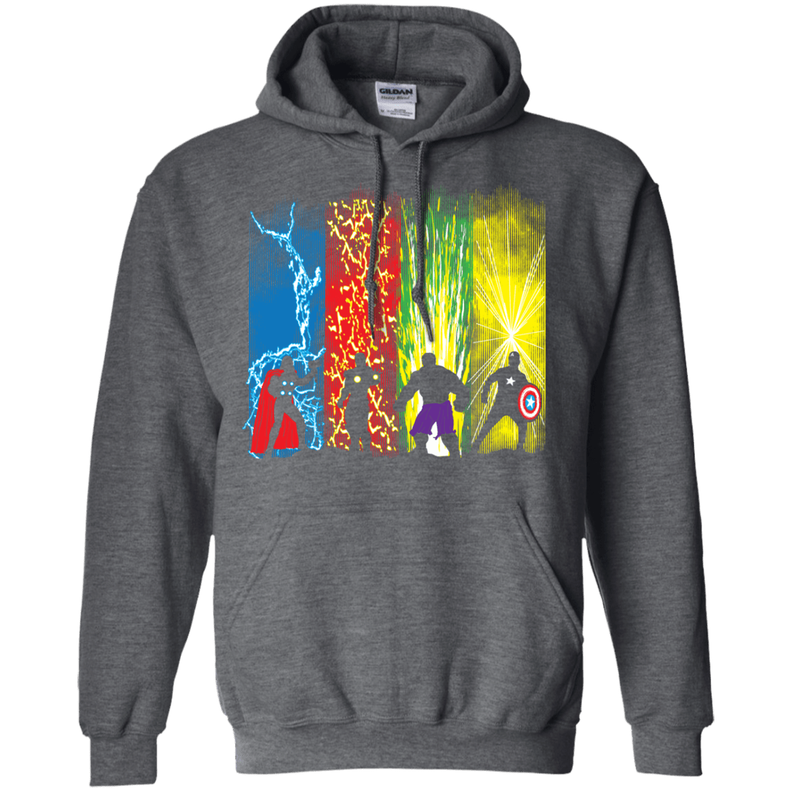Sweatshirts Dark Heather / S Justice Prevails Pullover Hoodie