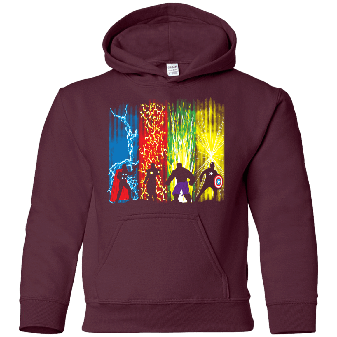 Sweatshirts Maroon / YS Justice Prevails Youth Hoodie