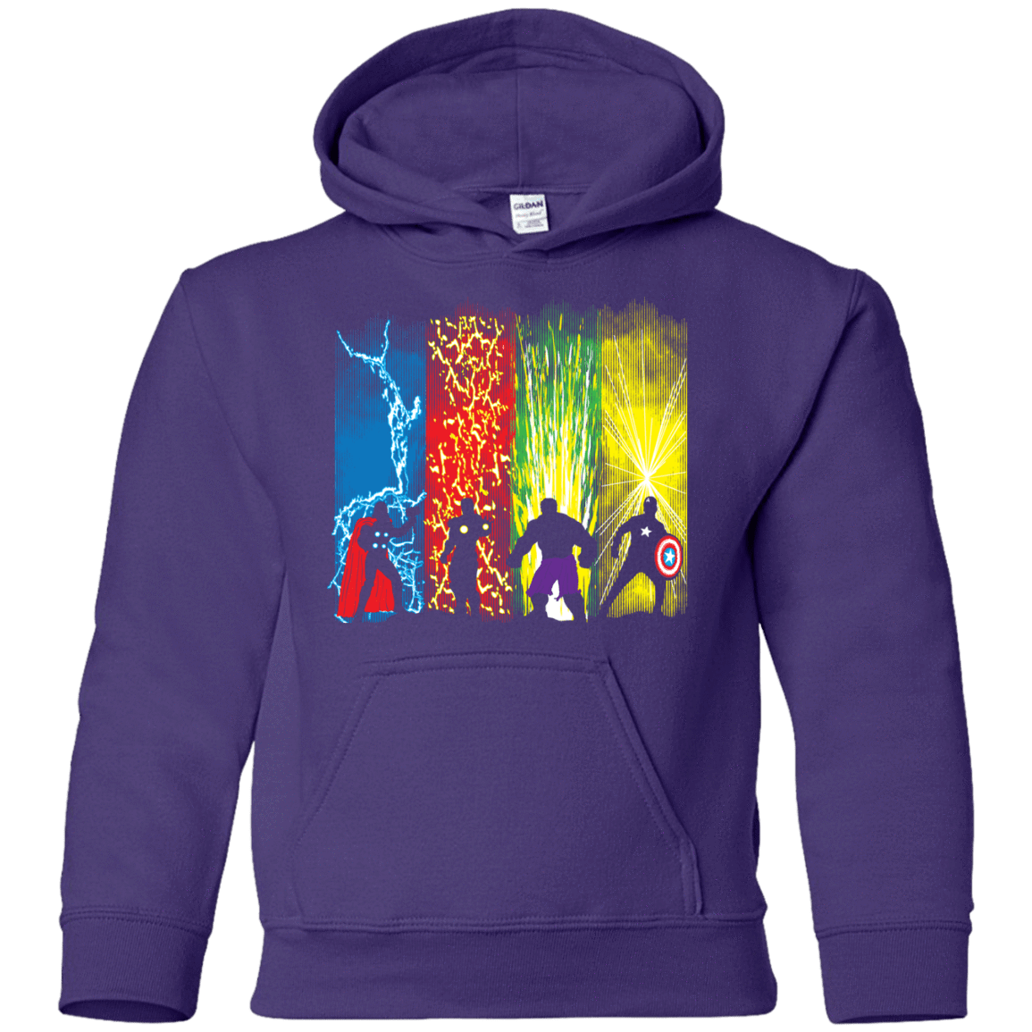 Sweatshirts Purple / YS Justice Prevails Youth Hoodie