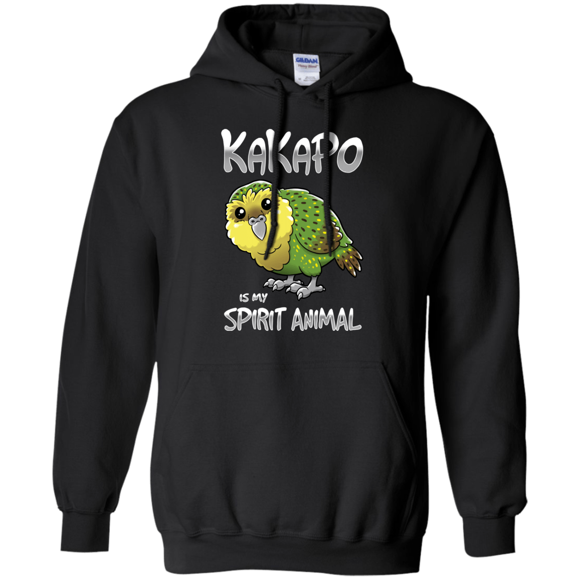Sweatshirts Black / S Kakapo Spirit Animal Pullover Hoodie