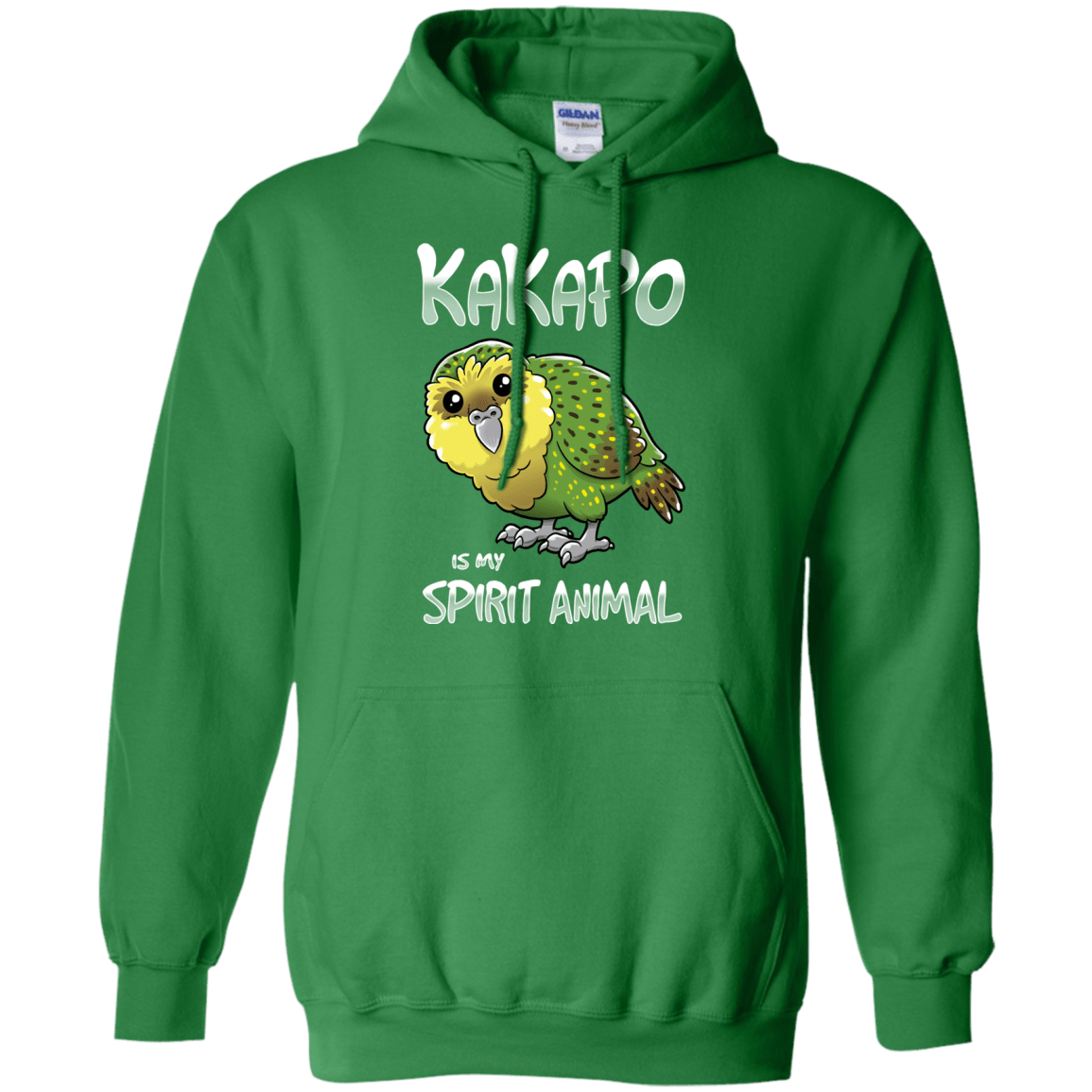 Sweatshirts Irish Green / S Kakapo Spirit Animal Pullover Hoodie